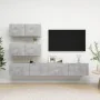 Set mit 4 Stück Holzwerkstoff TV Wohnzimmermöbel Beton grau von vidaXL, TV-Möbel - Ref: Foro24-3079131, Preis: 178,21 €, Raba...