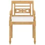 Batavia chairs with cushions 8 units solid teak wood by vidaXL, Garden chairs - Ref: Foro24-3087056, Price: 1,00 €, Discount: %