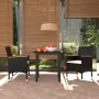 3-piece garden dining set and black synthetic rattan cushions by vidaXL, Garden sets - Ref: Foro24-3094997, Price: 272,72 €, ...