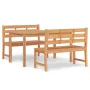 Garten-Essgruppe 3-teilig aus massivem Teakholz von vidaXL, Gartensets - Ref: Foro24-3157193, Preis: 574,92 €, Rabatt: %