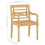 Gartenmöbel-Set 4-teilig aus massivem Teakholz von vidaXL, Gartensets - Ref: Foro24-3087051, Preis: 526,69 €, Rabatt: %