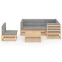 Garden furniture 6 pieces with cushions made of solid pine wood by vidaXL, Garden sets - Ref: Foro24-3076629, Price: 485,63 €...