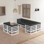 Garden furniture set 7 pieces and cushions solid pine wood by vidaXL, Garden sets - Ref: Foro24-3076695, Price: 562,63 €, Dis...