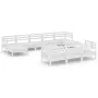 Garden furniture set 11 pieces solid white pine wood by vidaXL, Garden sets - Ref: Foro24-3083390, Price: 507,38 €, Discount: %