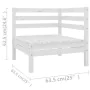 Garden furniture set 6 pieces solid white pine wood by vidaXL, Garden sets - Ref: Foro24-3083395, Price: 312,07 €, Discount: %