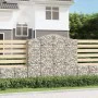 Gabion baskets 7 pcs arch shape iron 200x50x180/200 cm by vidaXL, Pots and planters - Ref: Foro24-3145729, Price: 933,68 €, D...