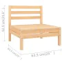 Garden furniture set 13 pieces solid pine wood by vidaXL, Garden sets - Ref: Foro24-3083499, Price: 554,43 €, Discount: %