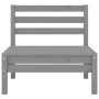 Set of 3-piece solid pine wood garden furniture in gray. by vidaXL, Garden sets - Ref: Foro24-806614, Price: 106,24 €, Discou...