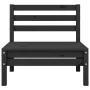 Garden furniture set 4 pieces solid black pine wood by vidaXL, Garden sets - Ref: Foro24-806626, Price: 202,92 €, Discount: %