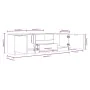 Schwarzer TV-Schrank aus Sperrholz, 140 x 35 x 40 cm von vidaXL, TV-Möbel - Ref: Foro24-811449, Preis: 109,57 €, Rabatt: %