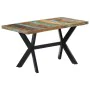 Recycled solid wood dining table 140x70x75 cm by vidaXL, Kitchen and dining tables - Ref: Foro24-247439, Price: 246,68 €, Dis...