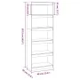 Shelf / room divider made of white pine wood 60x30x167.5cm by vidaXL, Bookcases and shelves - Ref: Foro24-808174, Price: 97,8...