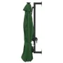 Wall umbrella with LEDs and metal pole 300 cm green by vidaXL, Umbrellas - Ref: Foro24-312523, Price: 114,32 €, Discount: %