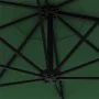 Wall umbrella with LEDs and metal pole 300 cm green by vidaXL, Umbrellas - Ref: Foro24-312523, Price: 114,32 €, Discount: %