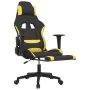 Massage gaming chair with black and yellow fabric footrest by vidaXL, Gaming chairs - Ref: Foro24-345504, Price: 144,82 €, Di...