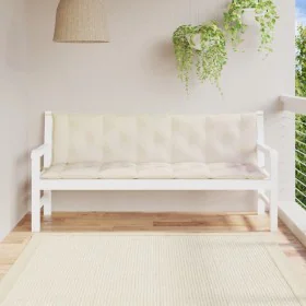 Garden bench cushions 2 pcs cream white 180x50x7 cm by vidaXL, Cushions for chairs and sofas - Ref: Foro24-315030, Price: 47,...