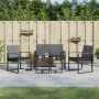 Garden dining set 5 pieces with PP cushions dark gray rattan look by vidaXL, Garden sets - Ref: Foro24-360217, Price: 161,86 ...