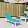 Turquoise Oxford fabric lounger cushion by vidaXL, Cushions for chairs and sofas - Ref: Foro24-361383, Price: 34,98 €, Discou...