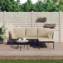 3-teiliges Gartenmöbel-Set und beige synthetische Rattankissen von vidaXL, Gartensets - Ref: Foro24-364108, Preis: 219,51 €, ...