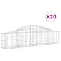 Gabion baskets 20 pcs arch shape iron 200x30x40/60 cm by vidaXL, Pots and planters - Ref: Foro24-3145382, Price: 938,04 €, Di...