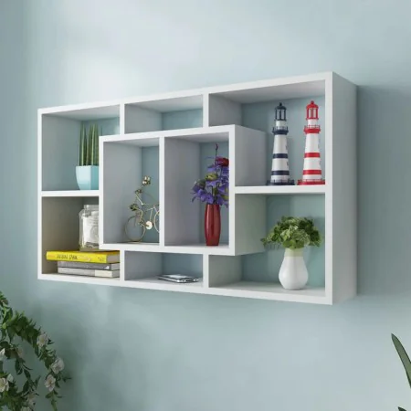 Suspended shelf with 8 white compartments by vidaXL, Shelves and shelves - Ref: Foro24-242548, Price: 50,78 €, Discount: %