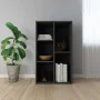 Black plywood shelving/sideboard 50x25x80 cm by vidaXL, Bookcases and shelves - Ref: Foro24-800163, Price: 45,10 €, Discount: %