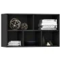 Black plywood shelving/sideboard 50x25x80 cm by vidaXL, Bookcases and shelves - Ref: Foro24-800163, Price: 45,10 €, Discount: %