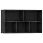 Black plywood shelving/sideboard 50x25x80 cm by vidaXL, Bookcases and shelves - Ref: Foro24-800163, Price: 45,10 €, Discount: %