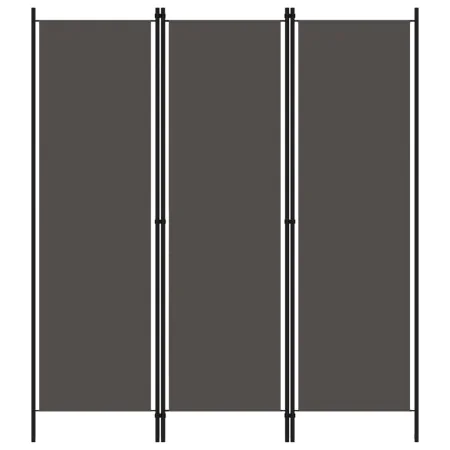 Anthracite gray 3-panel divider screen 150x180 cm by vidaXL, Room dividers - Ref: Foro24-320717, Price: 37,01 €, Discount: %