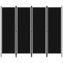 Divider screen with 4 panels black 200x180 cm by vidaXL, Room dividers - Ref: Foro24-320722, Price: 35,17 €, Discount: %