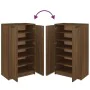 Shoe cabinet made of brown oak plywood, 59x35x100 cm by vidaXL, Shoe racks and shoe organizers - Ref: Foro24-817110, Price: 1...