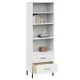 Bookcase with 2 drawers OSLO solid wood white 60x35x180 cm by vidaXL, Bookcases and shelves - Ref: Foro24-351008, Price: 181,...