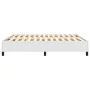 White synthetic leather bed frame 160x200 cm by vidaXL, Beds and slatted bases - Ref: Foro24-3121054, Price: 132,30 €, Discou...