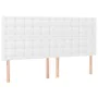 Box spring bed with white synthetic leather mattress 160x200 cm by vidaXL, Beds and slatted bases - Ref: Foro24-3132508, Pric...