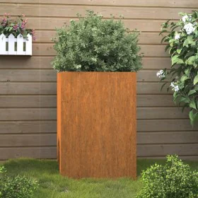 Corten steel planter 52x48x75 cm by vidaXL, Pots and planters - Ref: Foro24-821555, Price: 79,40 €, Discount: %