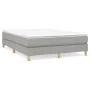 Boxspringbett mit hellgrauer Stoffmatratze 140x190 cm von vidaXL, Betten und Lattenroste - Ref: Foro24-3144167, Preis: 427,21...