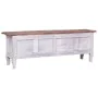 Solid white recycled wood TV stand 120x30x40 cm by vidaXL, TV Furniture - Ref: Foro24-283902, Price: 234,36 €, Discount: %