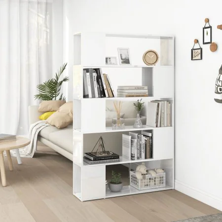 Engineered wood glossy white bookend by vidaXL, Bookcases and shelves - Ref: Foro24-809203, Price: 91,65 €, Discount: %