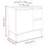 Badezimmerschrank aus weißem Sperrholz 65x33x60 cm von vidaXL, Badezimmermöbel - Ref: Foro24-819828, Preis: 67,19 €, Rabatt: %