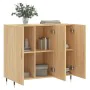 Sideboard aus Sonoma-Eichenholzwerkstoff, 90 x 34 x 80 cm von vidaXL, Sideboards - Ref: Foro24-828087, Preis: 76,48 €, Rabatt: %