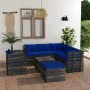 Pallet furniture for garden 8 pcs solid pine wood cushions by vidaXL, Garden sets - Ref: Foro24-3062041, Price: 729,59 €, Dis...