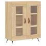 High oak-colored plywood sideboard 69.5x34x180 cm by vidaXL, Sideboards - Ref: Foro24-3195710, Price: 148,09 €, Discount: %