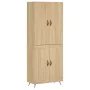 High oak-colored plywood sideboard 69.5x34x180 cm by vidaXL, Sideboards - Ref: Foro24-3195766, Price: 143,25 €, Discount: %