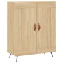 High oak-colored plywood sideboard 69.5x34x180 cm by vidaXL, Sideboards - Ref: Foro24-3195766, Price: 143,25 €, Discount: %