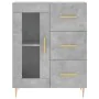 Concrete gray plywood tall sideboard 69.5x34x180 cm by vidaXL, Sideboards - Ref: Foro24-3195951, Price: 167,27 €, Discount: %