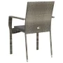 Garden chairs with cushions 2 units gray synthetic rattan by vidaXL, Garden chairs - Ref: Foro24-319882, Price: 114,10 €, Dis...