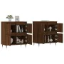 Sideboards 2 pieces oak brown plywood by vidaXL, Sideboards - Ref: Foro24-3190172, Price: 132,63 €, Discount: %