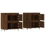 Sideboards 2 pieces oak brown plywood by vidaXL, Sideboards - Ref: Foro24-3190172, Price: 132,63 €, Discount: %