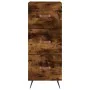 Aparador de madera contrachapada roble ahumado 34,5x34x180 cm de vidaXL, Aparadores - Ref: Foro24-3198830, Precio: 108,14 €, ...