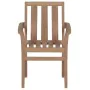 Stackable garden chairs 6 pcs solid teak wood with cushions by vidaXL, Garden chairs - Ref: Foro24-3073425, Price: 667,76 €, ...